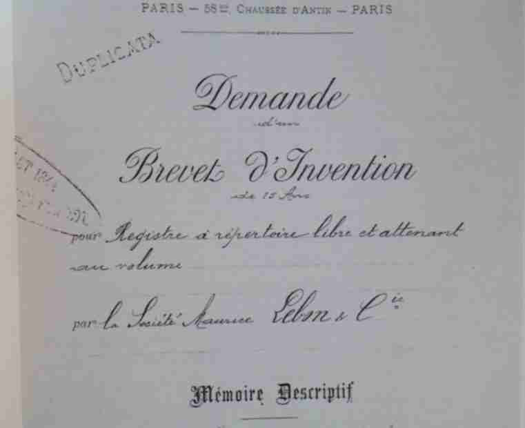 Demande de brevet