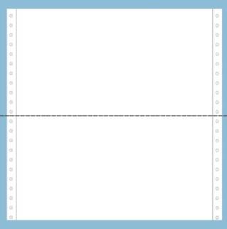 24106150 - Bordereaux 240x11'' - 2 bordereaux de 5'' 1/2 par page - 60gr