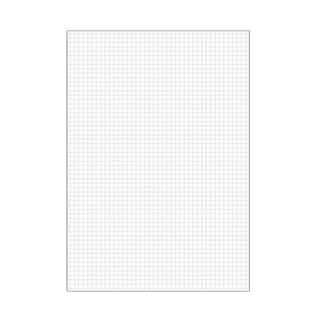 B10513 - Bristol blanc quadrillé 5x5 - A6 - 100 fiches
