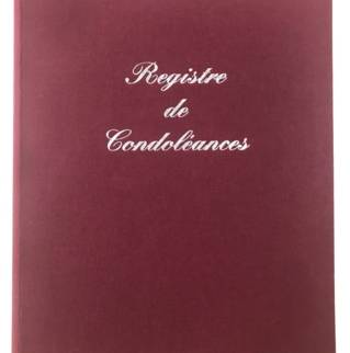 Registre condoléances bordeau 23 pages