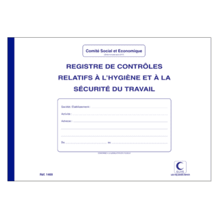 1469 - Registre "Contrôle technique et sécurité" - 210 x 297 - 20 pages