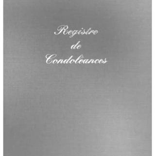 REGSITRE CONDOLEANCES GRIS